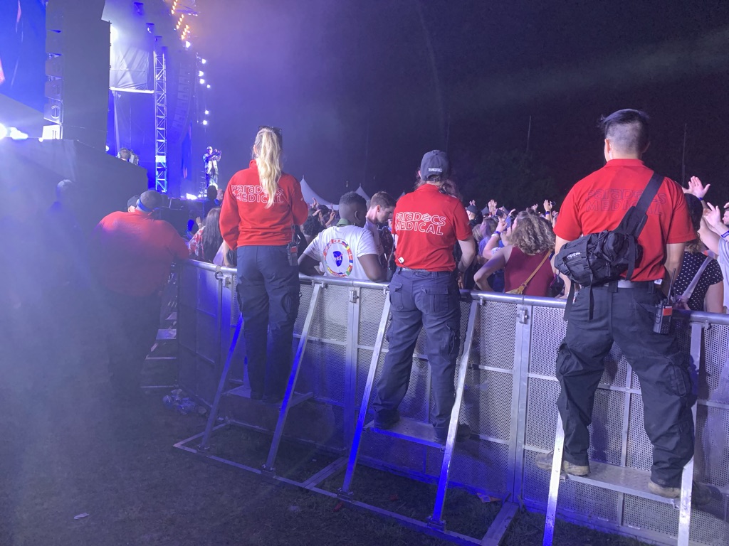 ParaDocs medical team at a live event